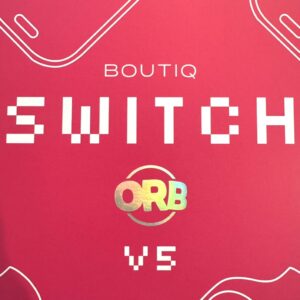 Boutiq Switch V5 ORB limited edition 3-chamber disposable vape with Live Diamonds